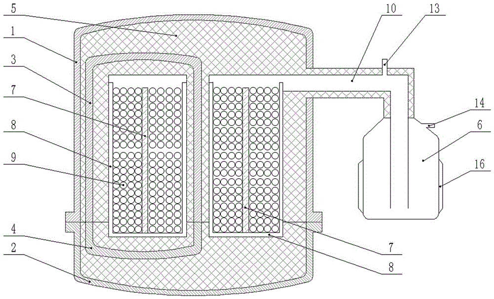 Electromagnetic Induction Internal Heating Type Magnesium Vacuum Reduction Furnace