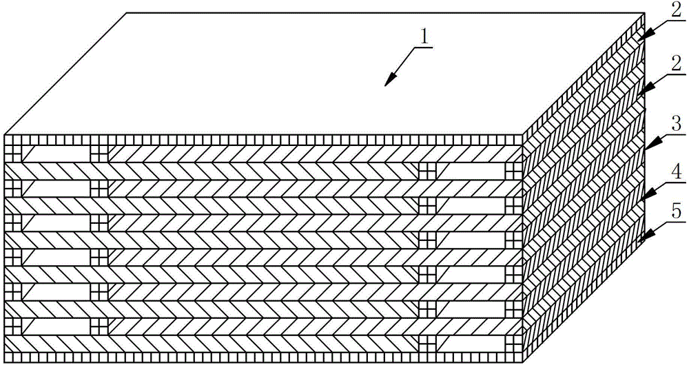 Flat total-heat heat exchange core body for fresh air ventilator