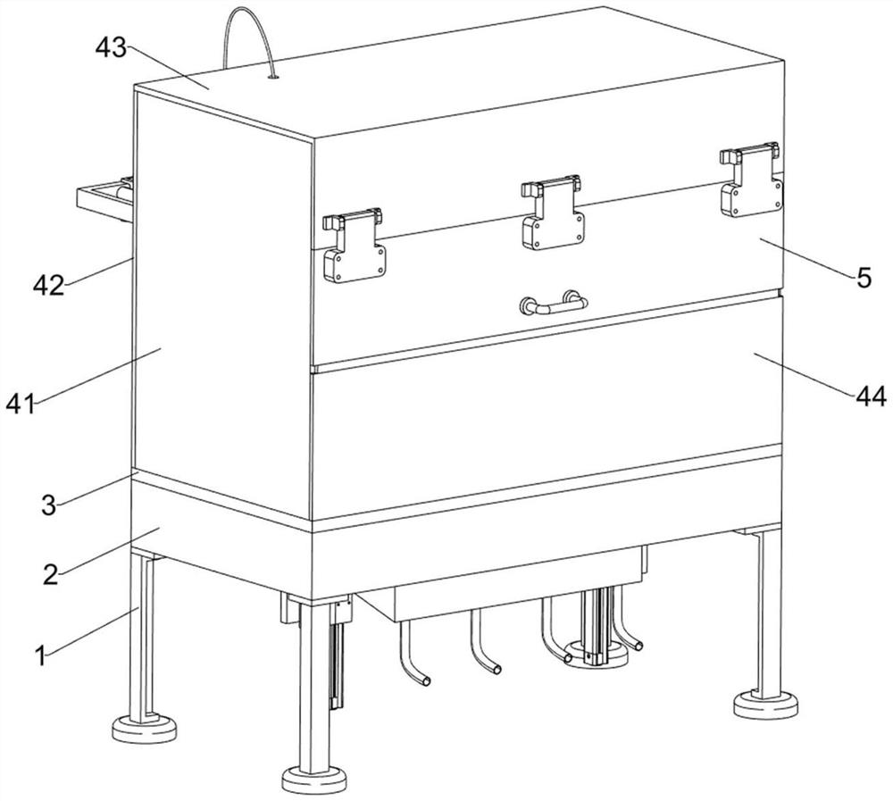 Layered eel roasting device