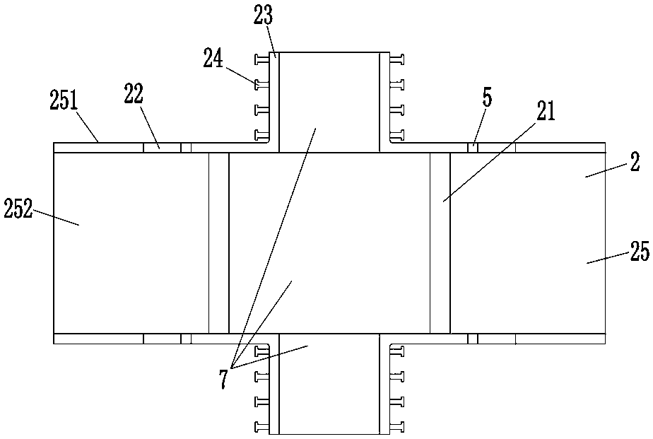 Joint reinforced type fabricated steel pipe concrete connecting structure and construction method thereof