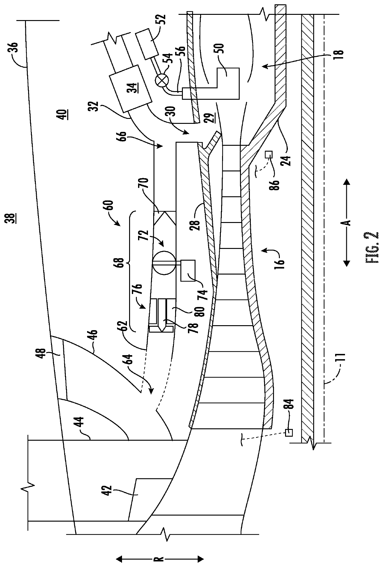 Gas turbine engine cooling system control