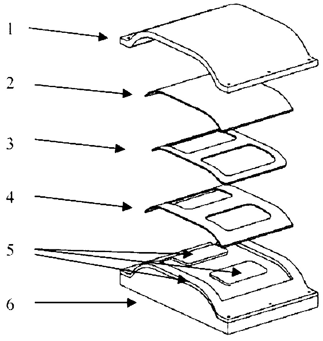 Device and method for controlling glue joint curing deformation of dissimilar material