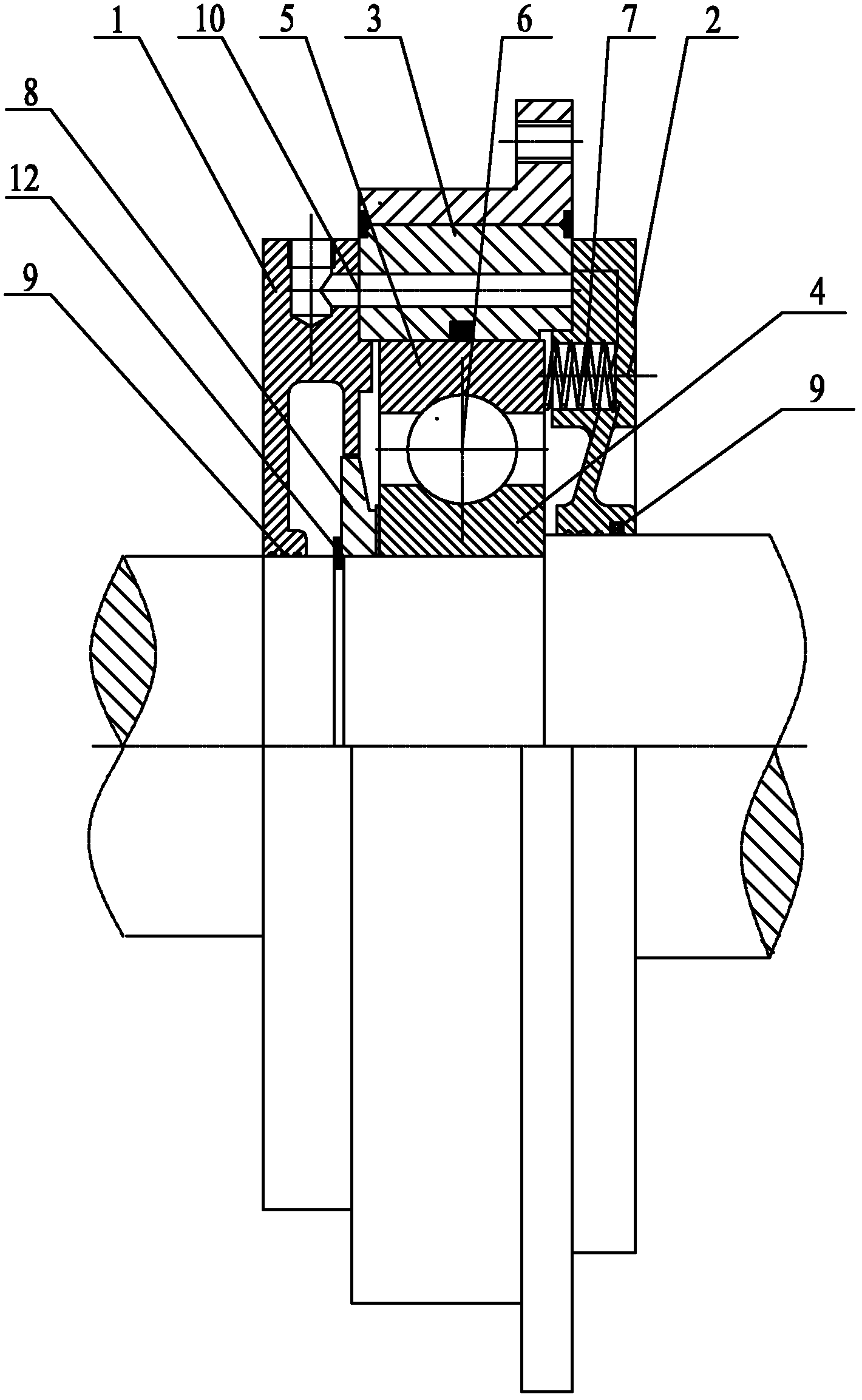 Bearing with axial buffer function