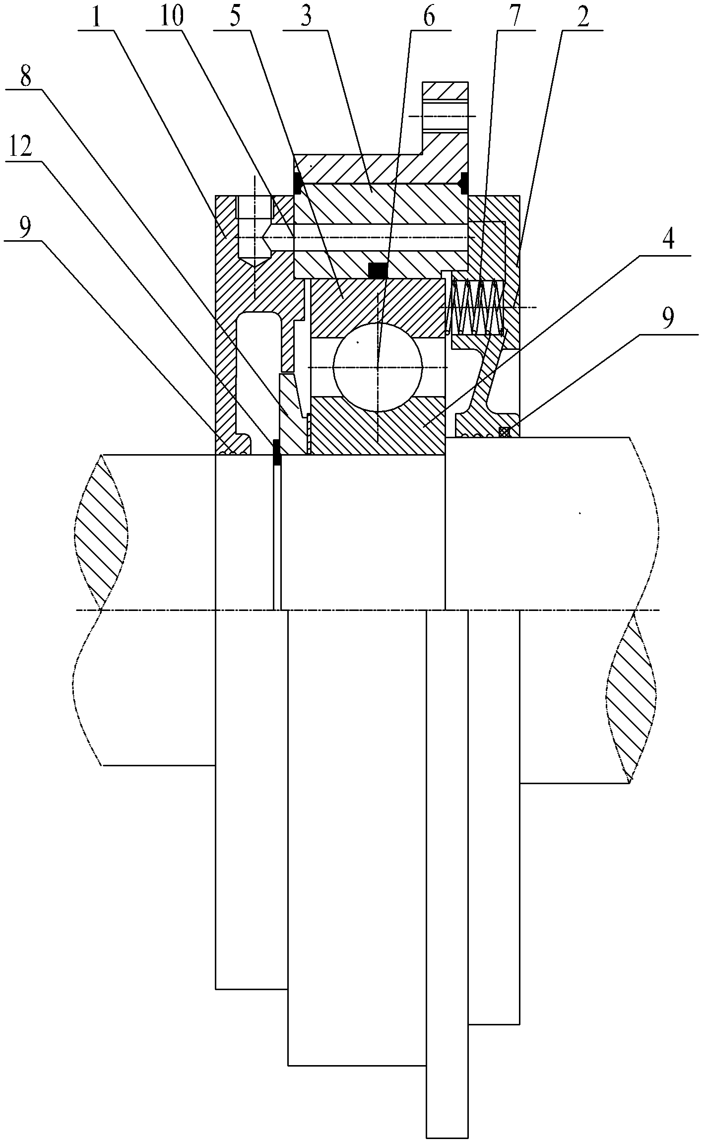 Bearing with axial buffer function