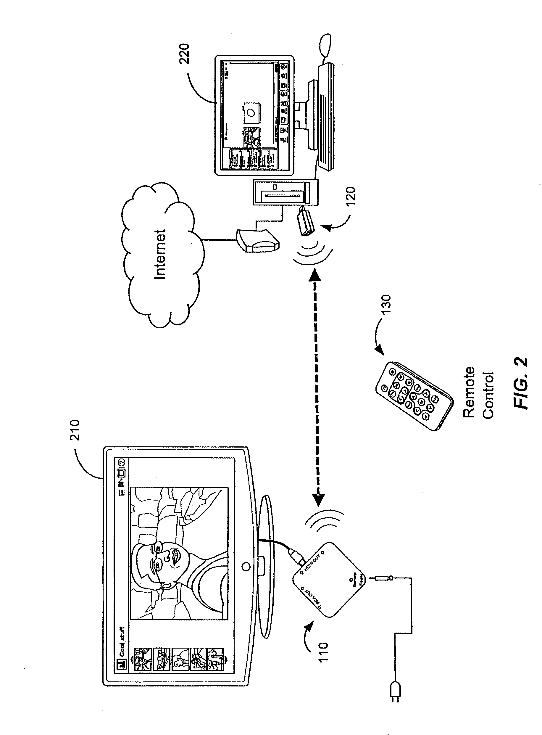 Accessing content via a receiver coupled to a transmitter