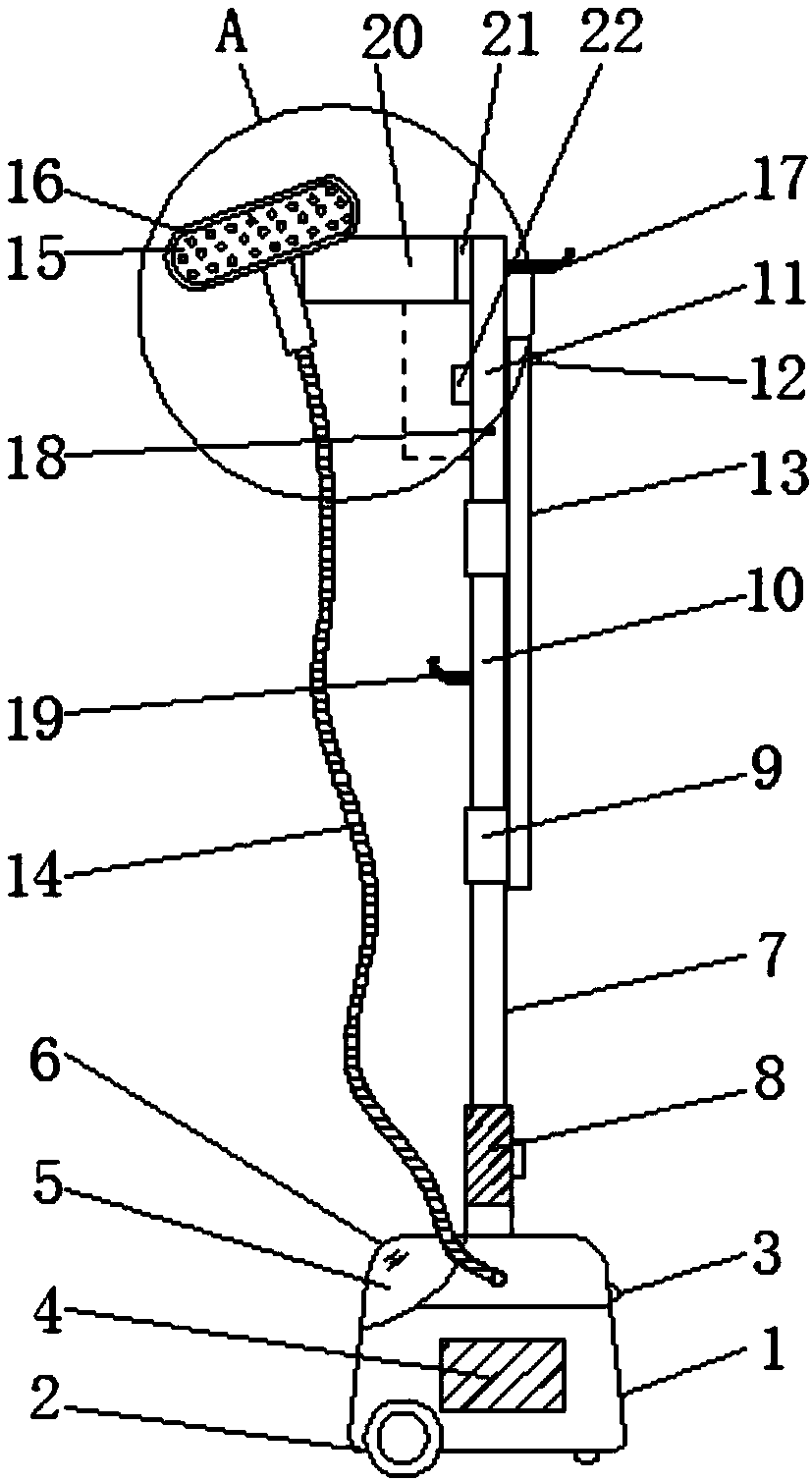 Electric iron hanging ironing machine