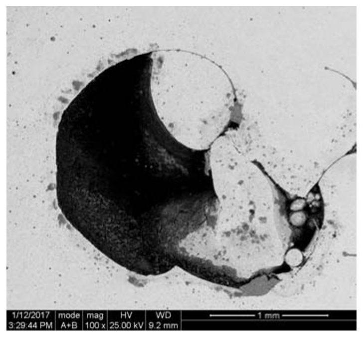 A method for eliminating holes in alloy structural steel by laser deposition