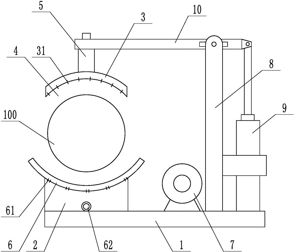 Oil coating device used during storage and transportation of drill rods