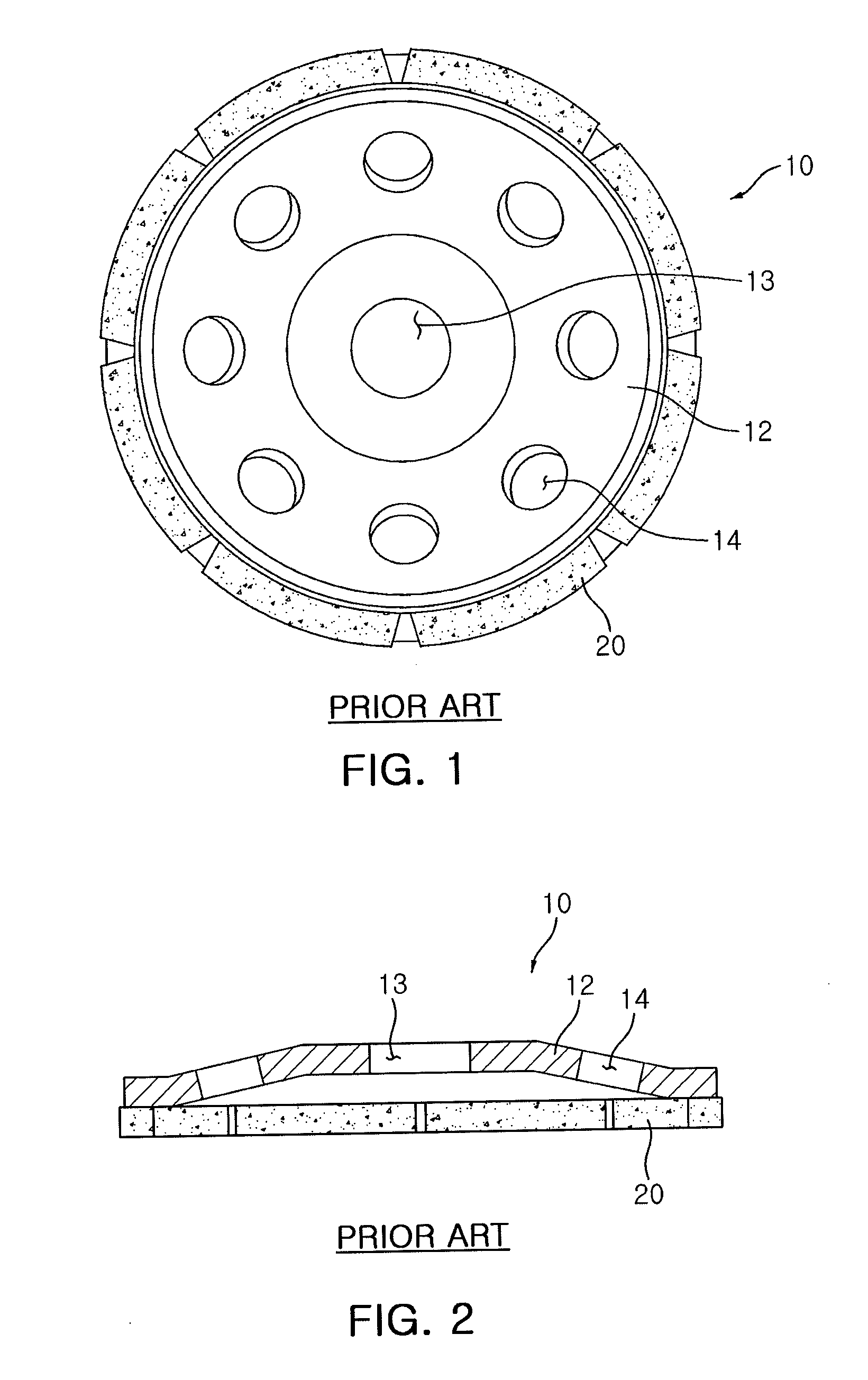 Grinding tool adapted to collect grinding particles