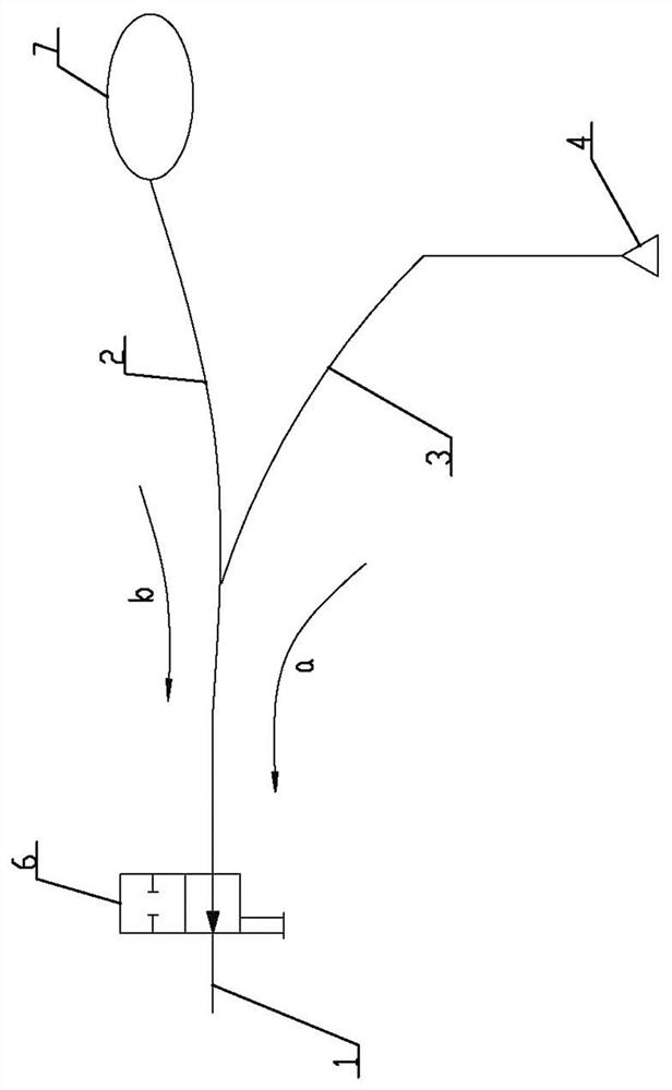 Rapid tire inflation and deflation combined tool for mining industry and use method thereof