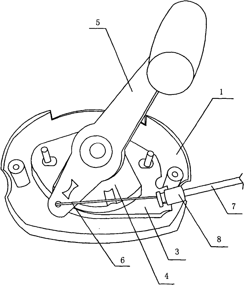 Throttle control device for mower