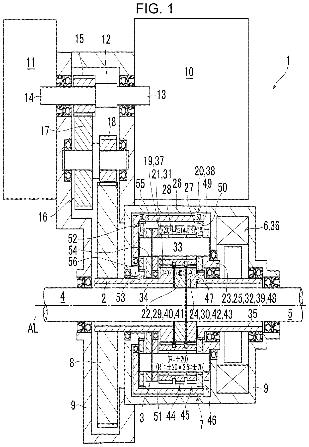 Torque vectoring device