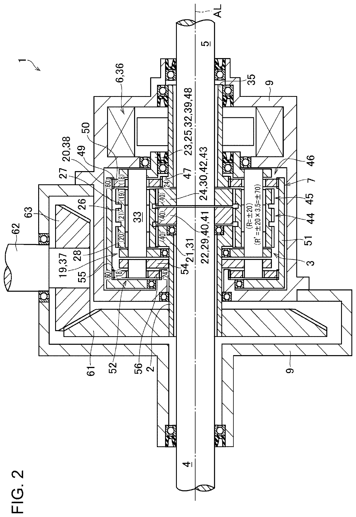 Torque vectoring device