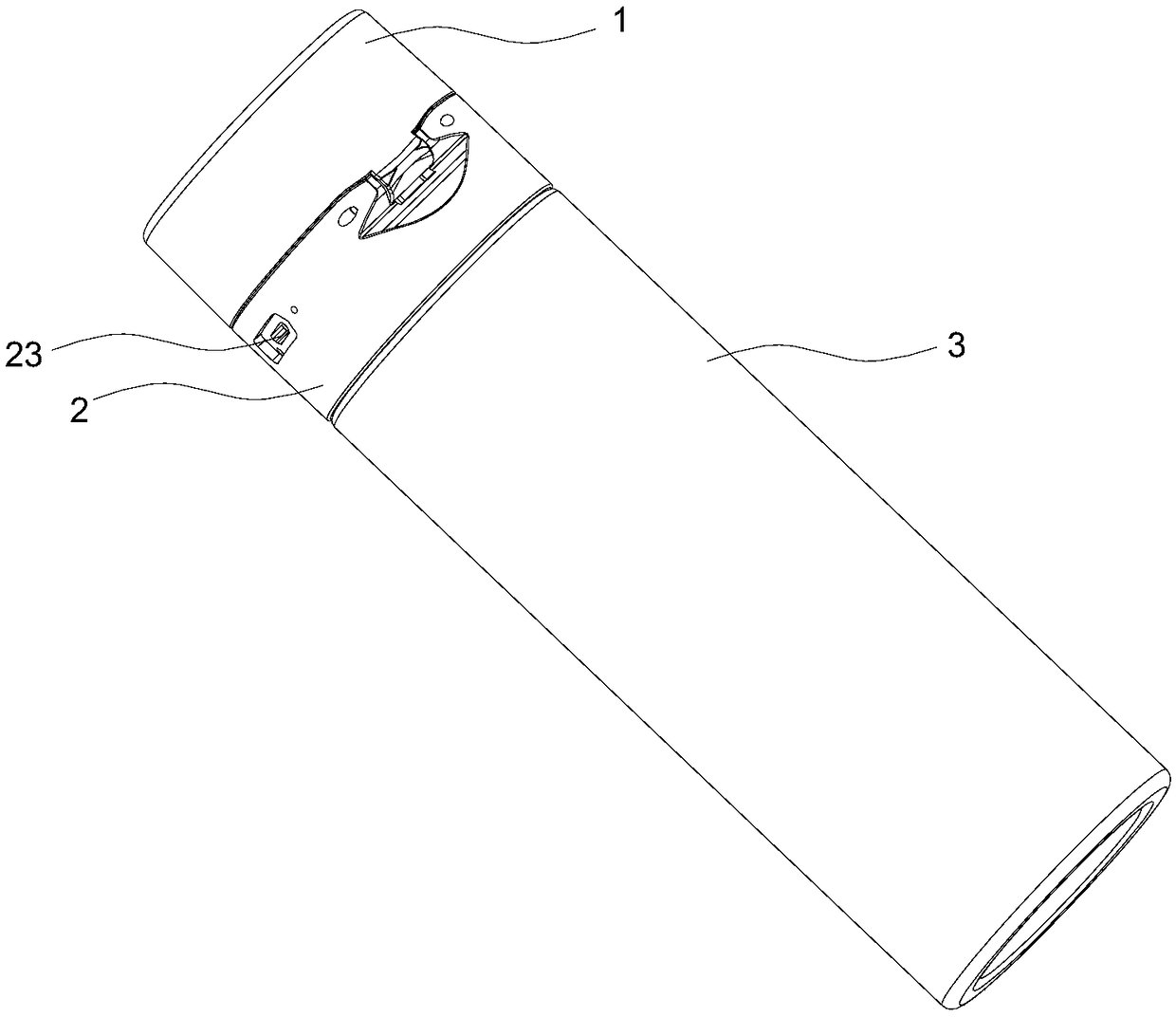 Clamping mechanism with locking function and water cup with clamping mechanism