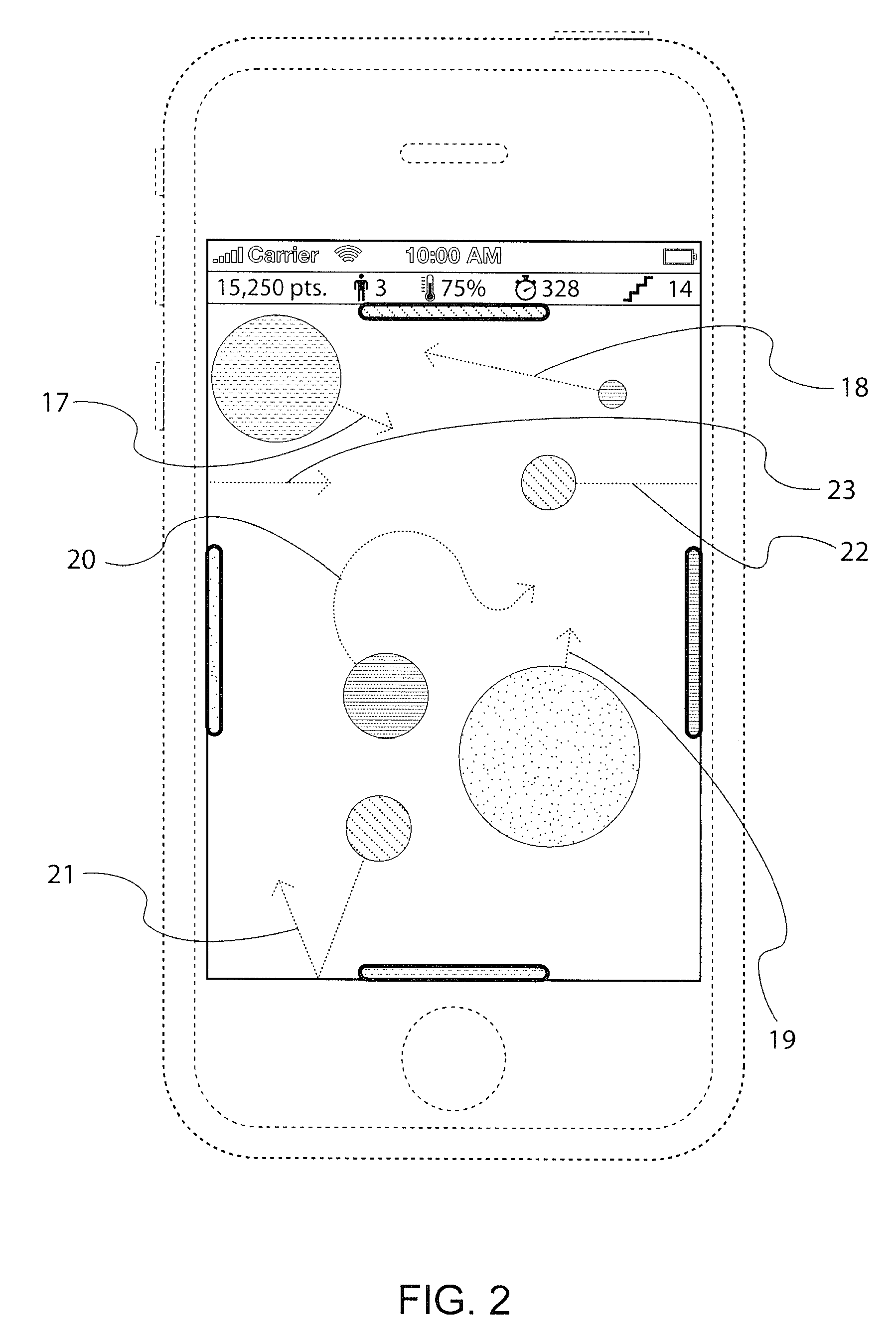 Electronic game and method