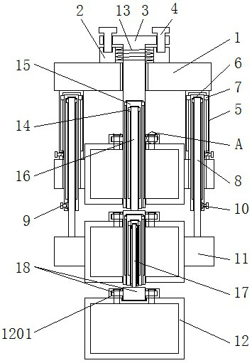 Layered sampling device for water quality monitoring and using method