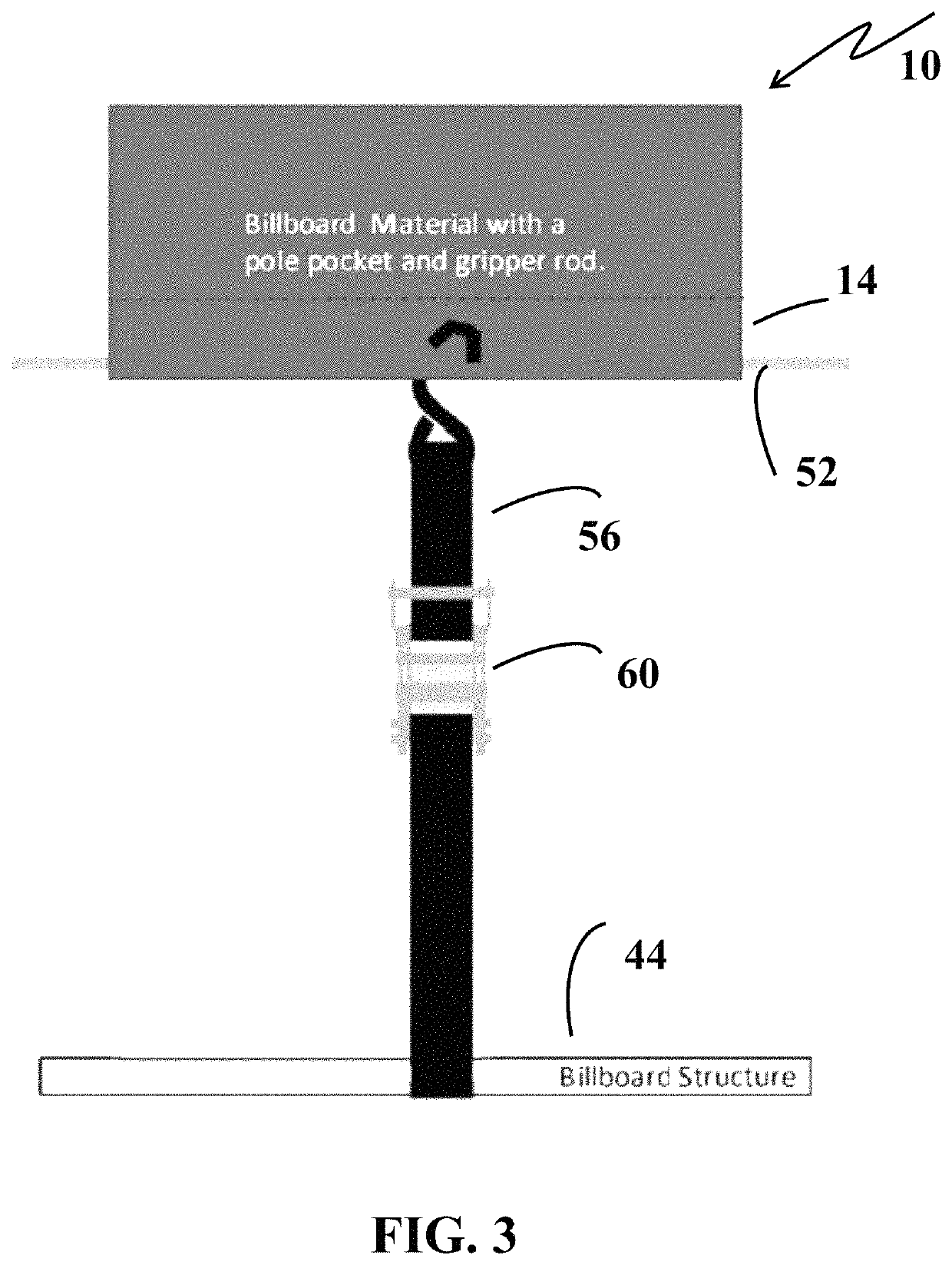 Billboard print material and installation method