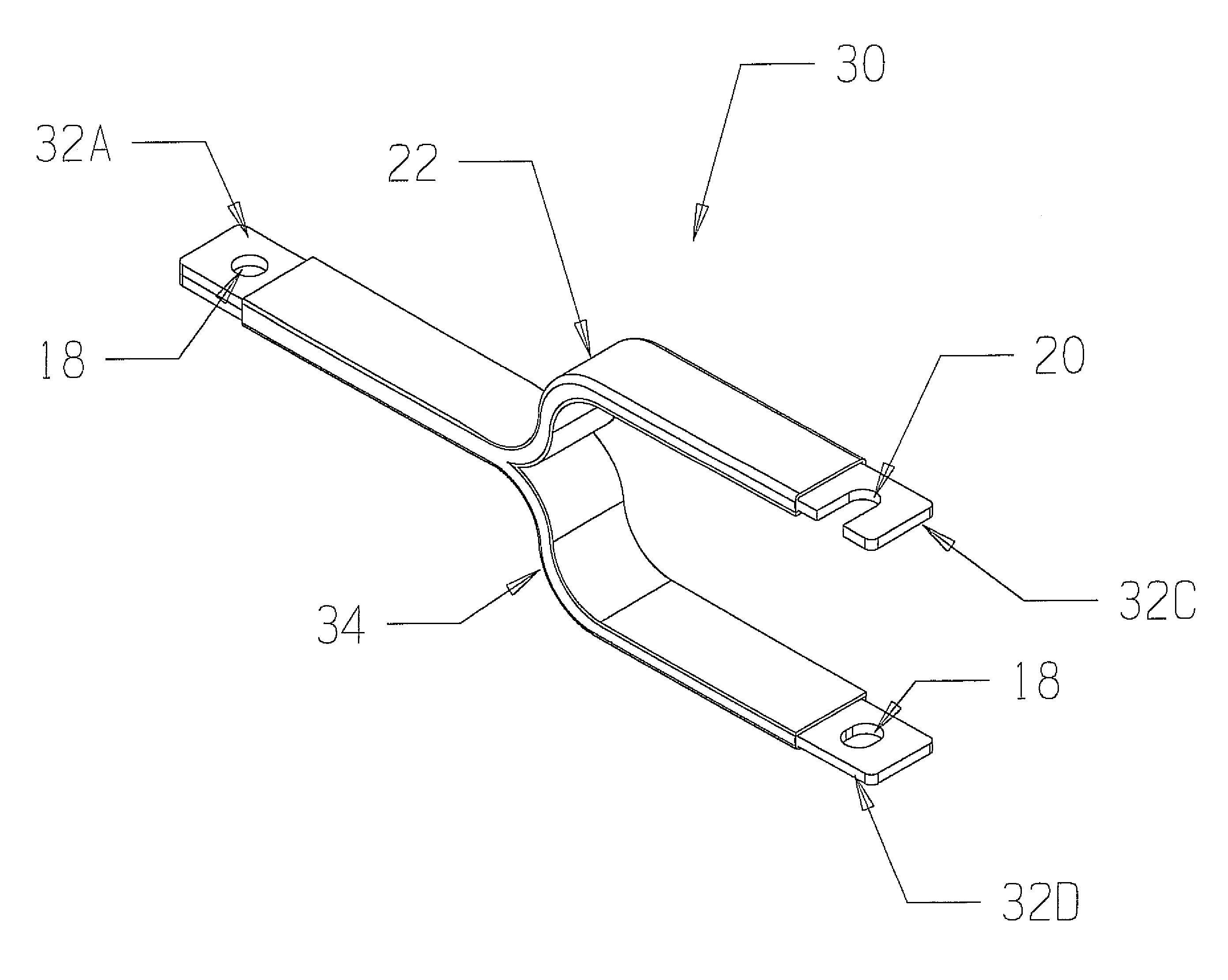 Laminar electrical connector