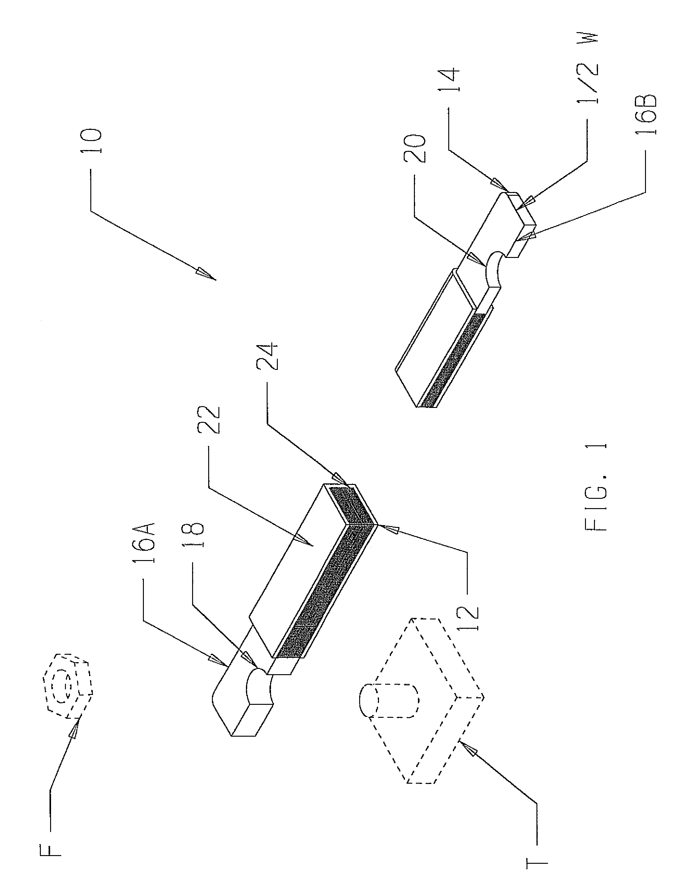 Laminar electrical connector