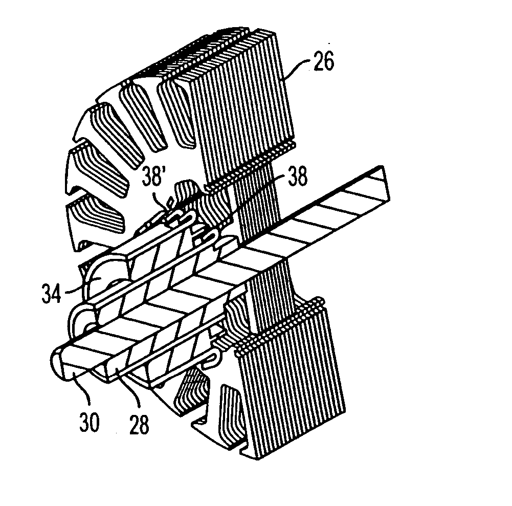 Two speed electric motor with link wound dual-commutator and dual-armature winding