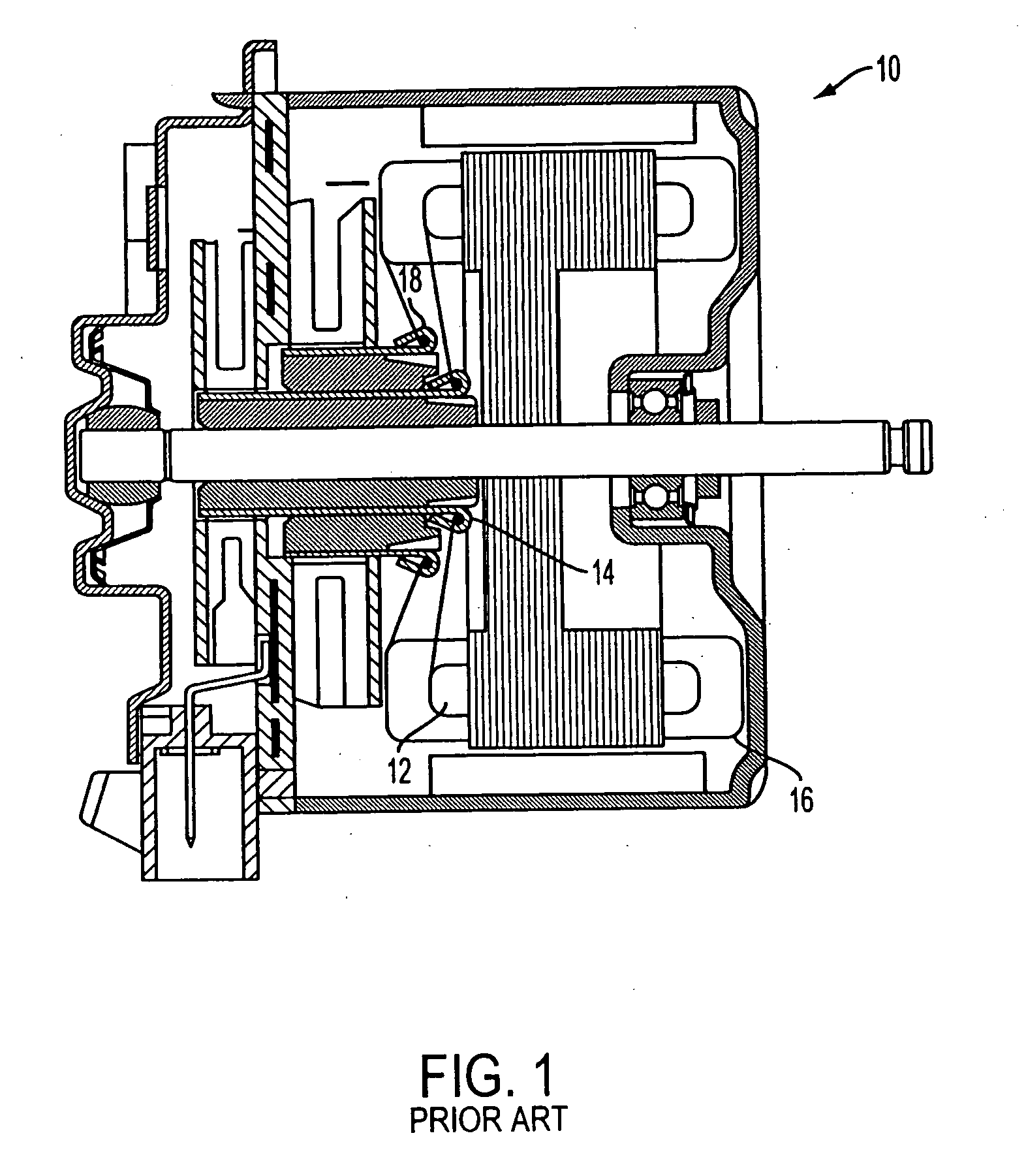 Two speed electric motor with link wound dual-commutator and dual-armature winding