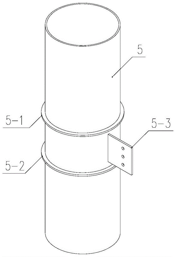 A reinforced concrete composite beam and steel pipe column seismic connection structure