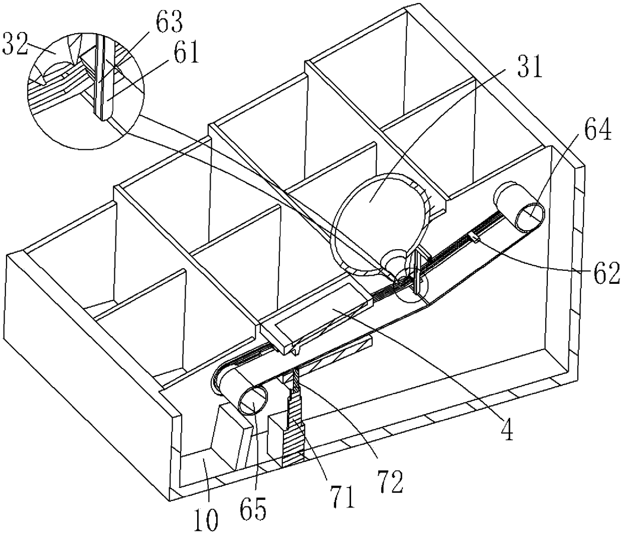 Self-weighing settlement display rack for bulk candies in supermarket