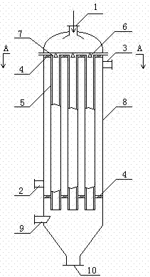 Tube alignment type condensation polymerization reaction kettle
