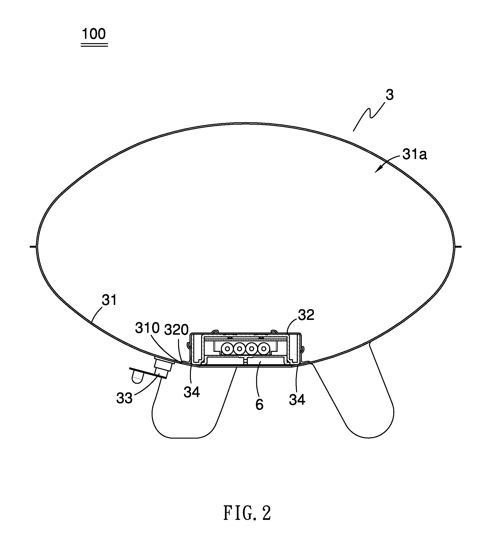 Inflatable lamp assembly