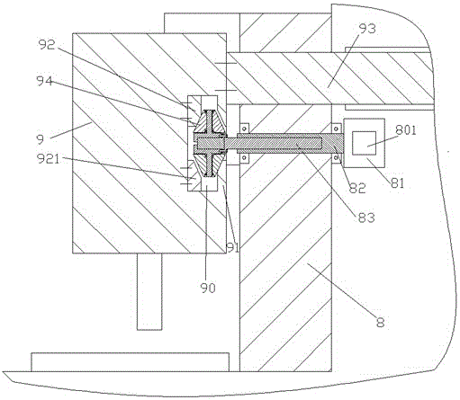 Machining device with machining head capable of reciprocal motion