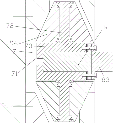 Machining device with machining head capable of reciprocal motion