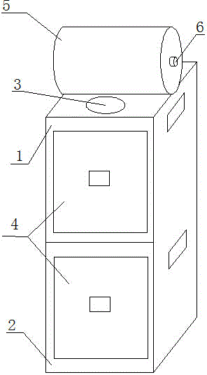 Double-layer-structure outdoor garbage collection device