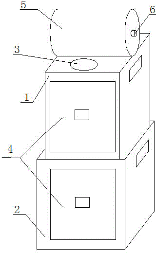 Double-layer-structure outdoor garbage collection device