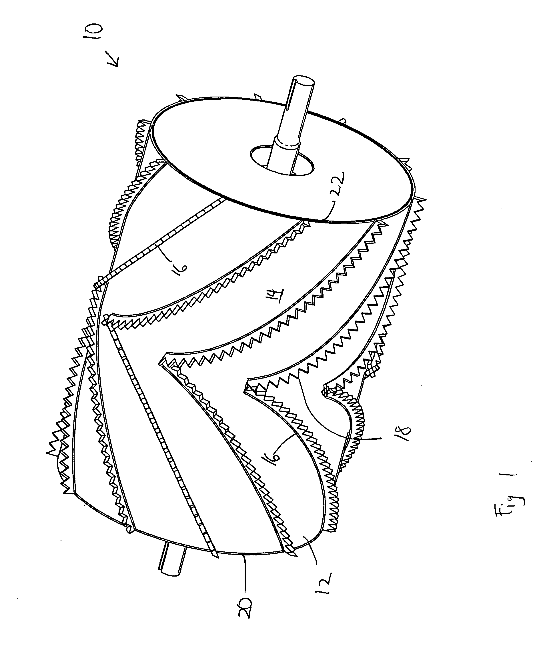 Angled toothed feed drum for hammermill
