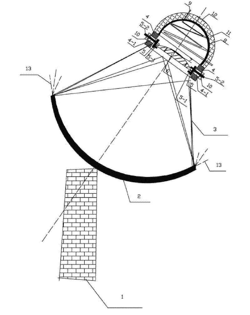 Cavity type solar heat absorber provided with optical window