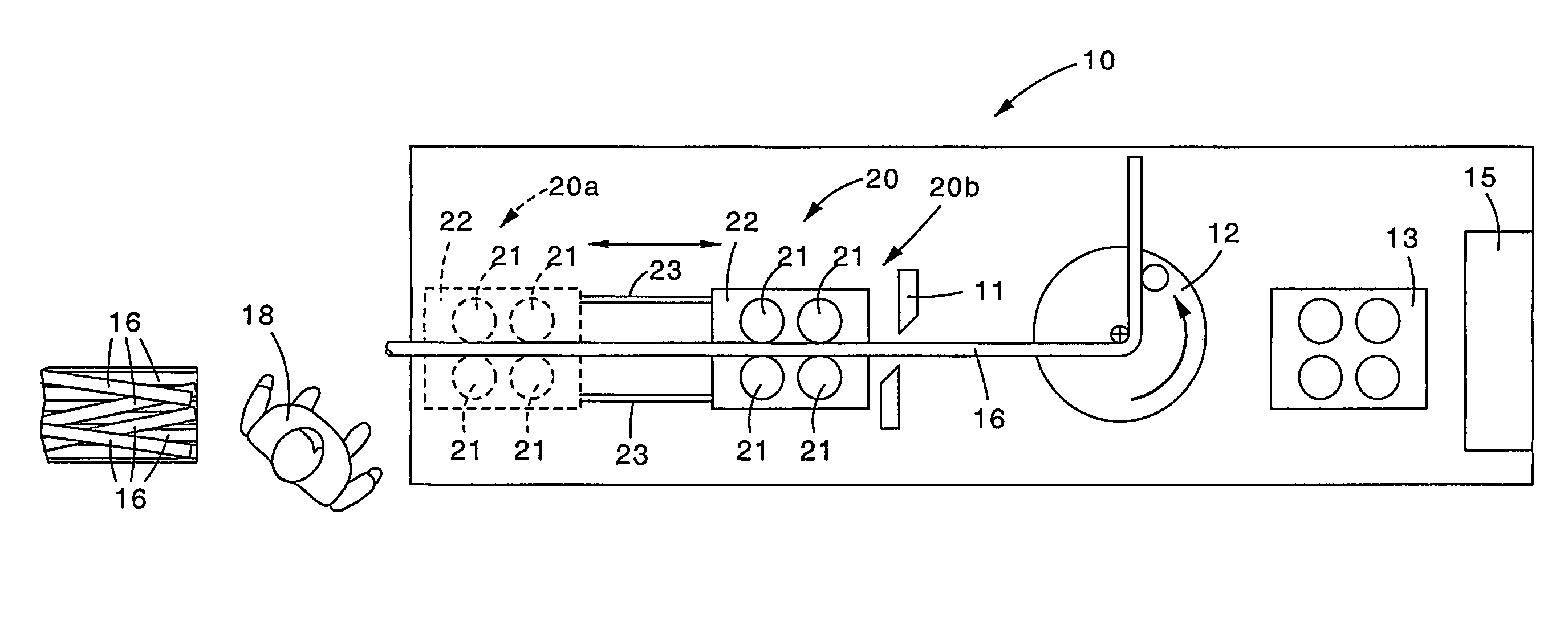 Bending machine for profiles and relative bending method