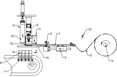 Automatic plate wrapping machine for lead accumulator