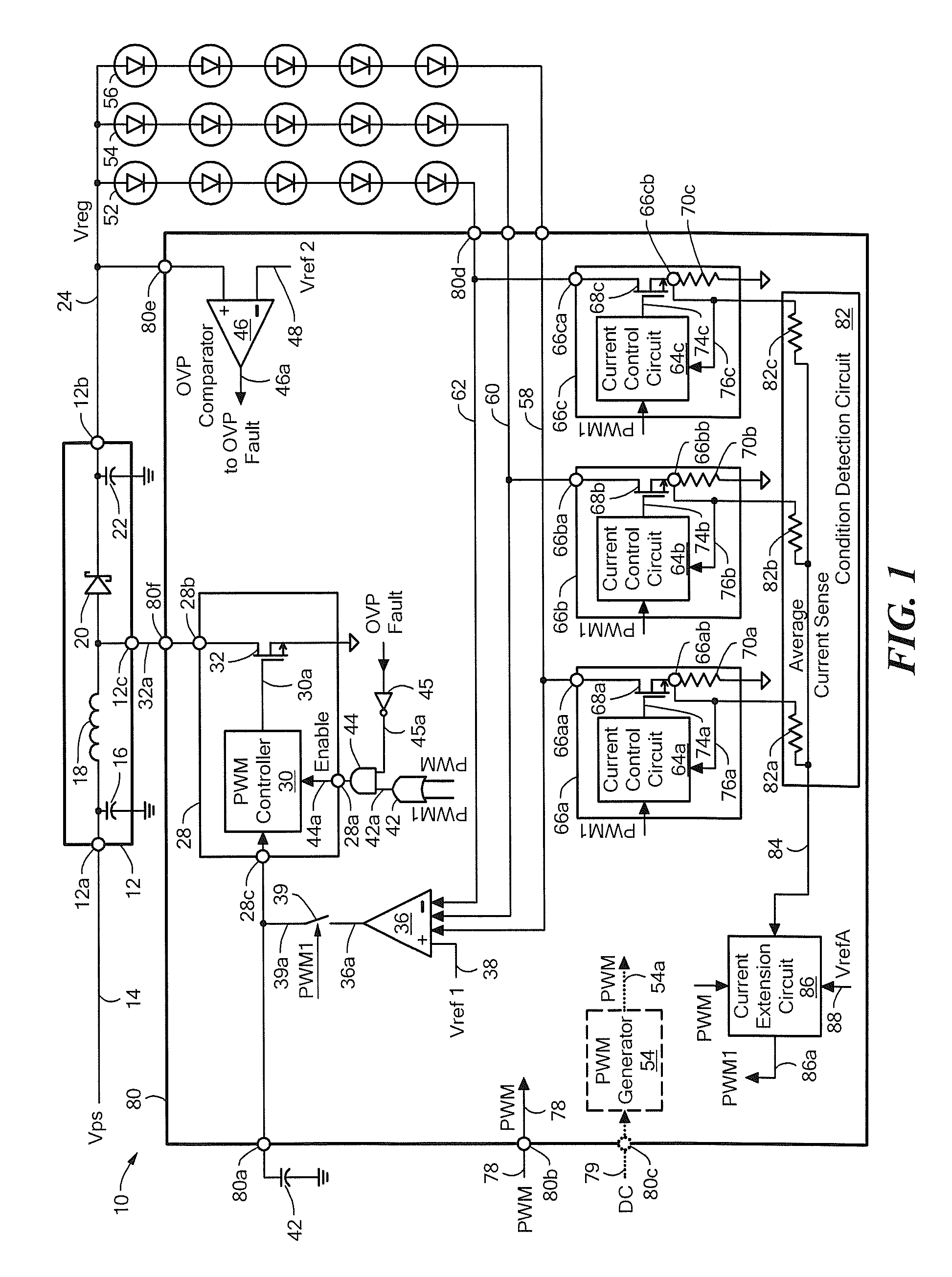 Electronic Circuits and Techniques for Maintaining a Consistent Power Delivered to a Load