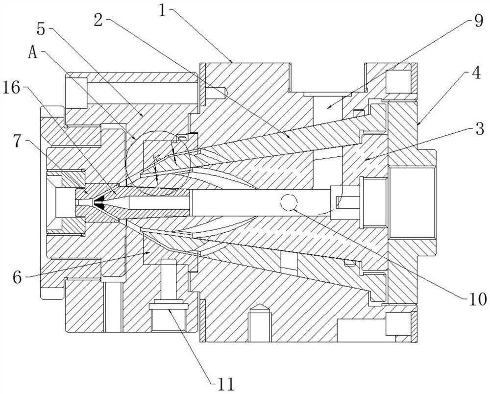 Double-layer three-color wire extruder head