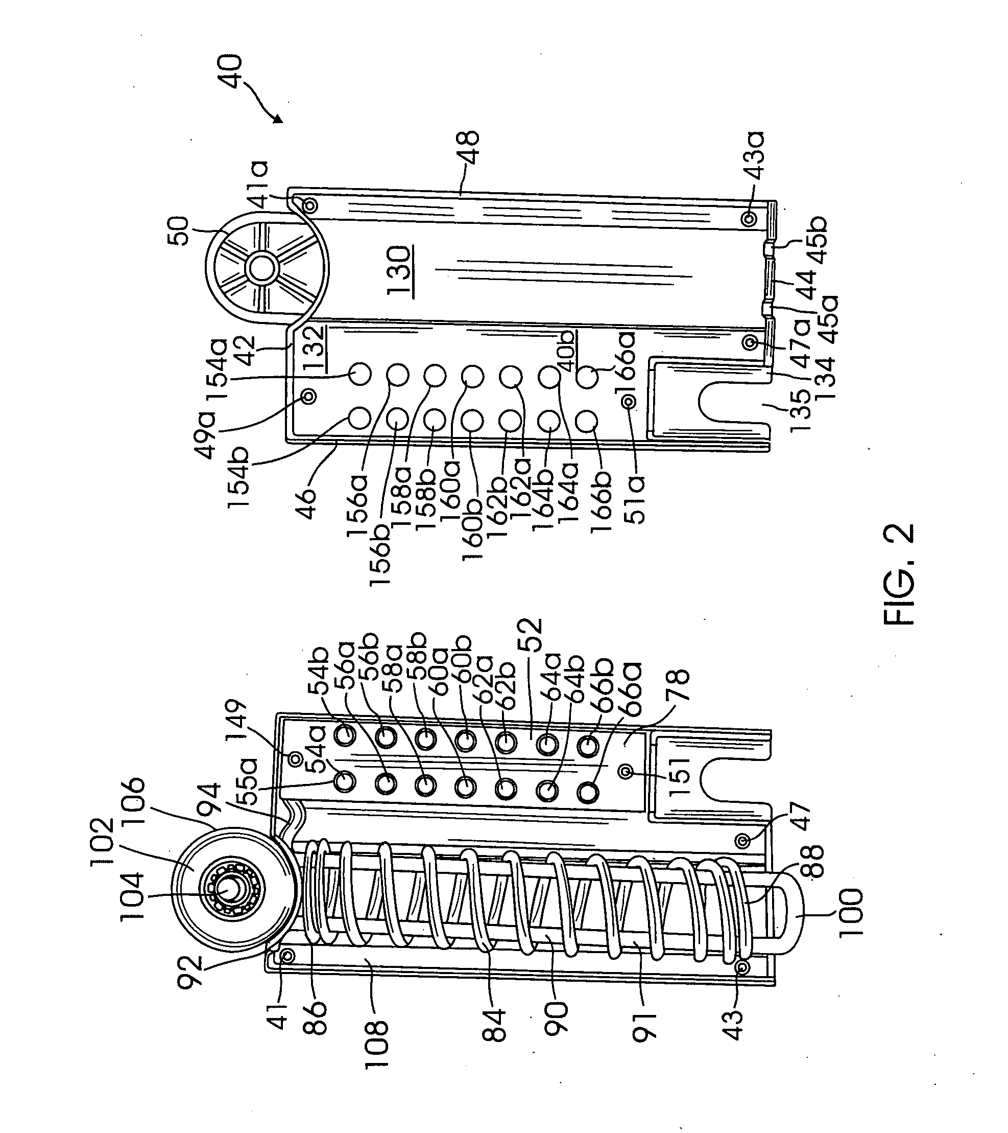 Portable isometric exercise device with resistance generated by a spring force, including an electronic light or sound indicator to signal that a constant force level is being maintained