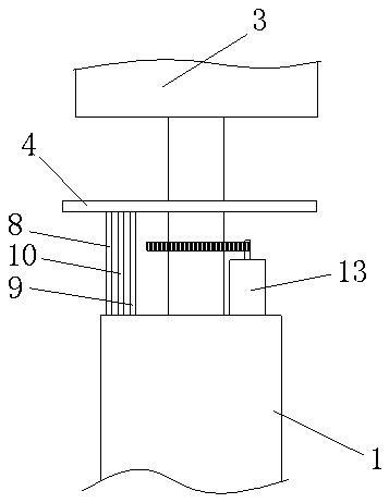 Fan head rotation angle adjusting mechanism