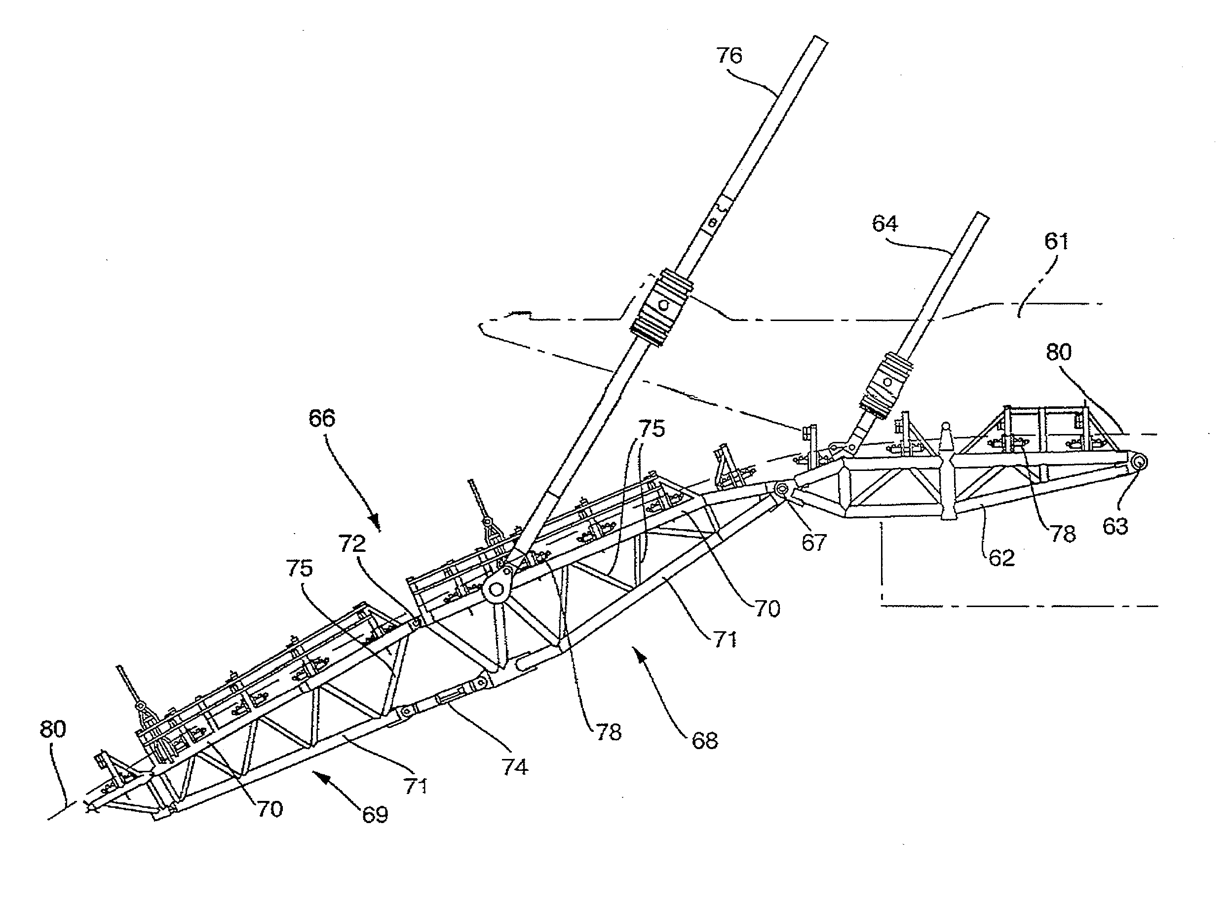 Method and vessel for laying a pipeline