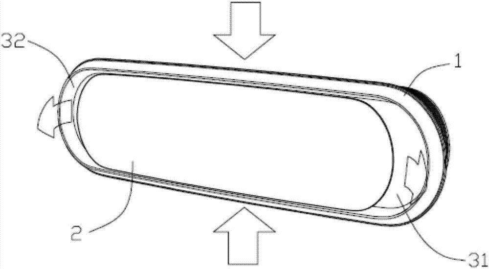 Wall-mounted air conditioner with air outlets on two sides