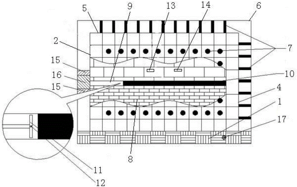 Large three-dimensional dynamic load mineral similar material physical test platform