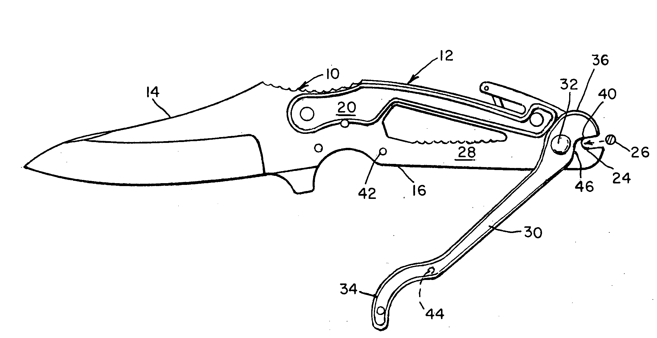 Knives with wire cutter