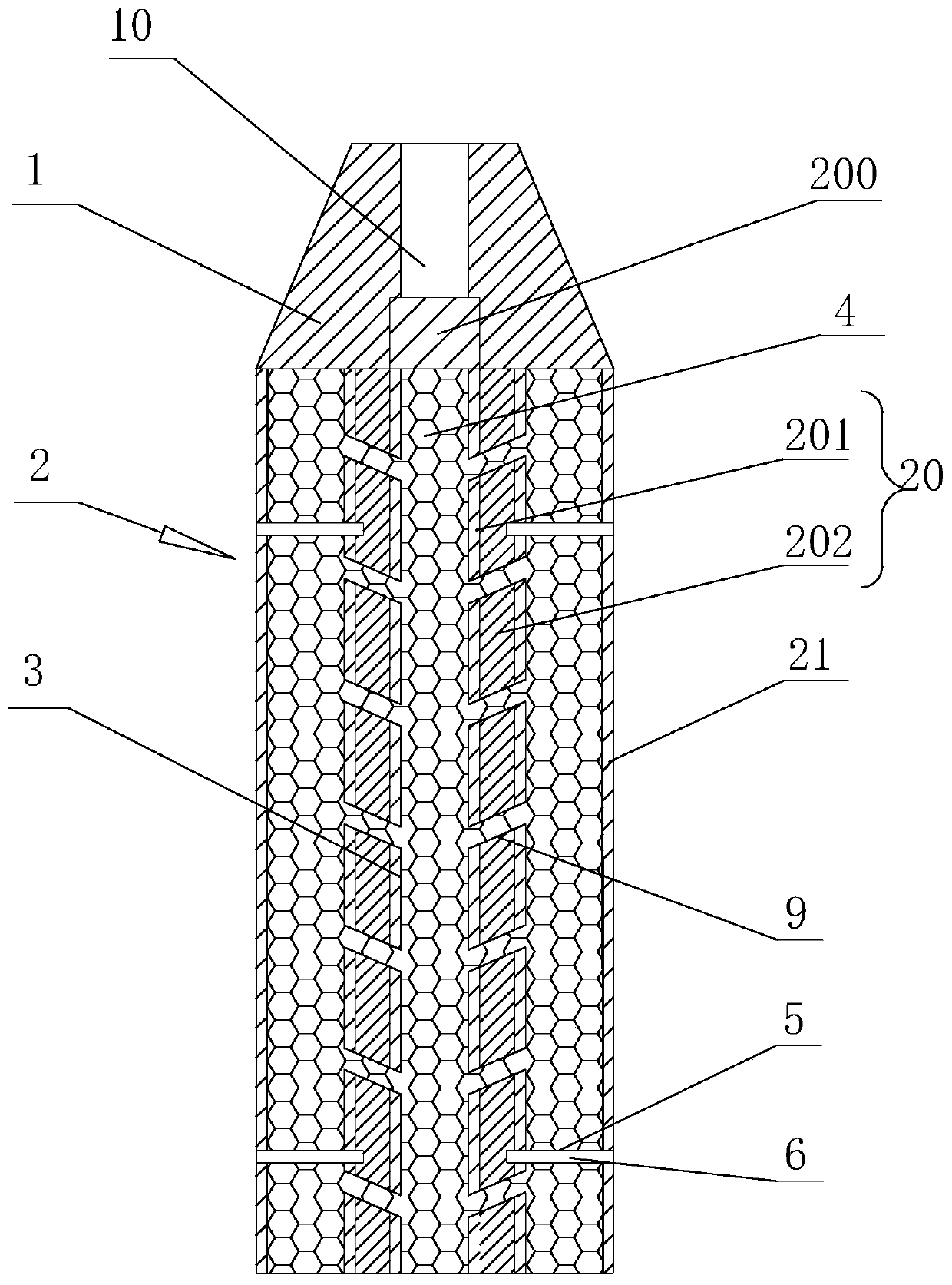 Carbon badminton racket handle and production method thereof