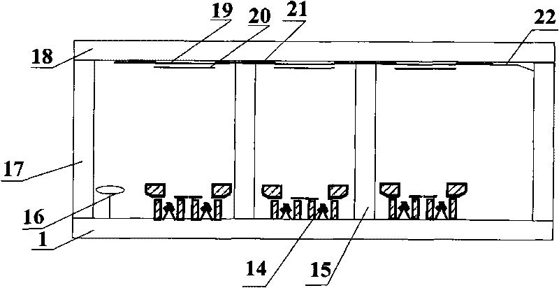 Flat panel display of right-angle bending pair-group grid controlled cathode structure and manufacturing process thereof