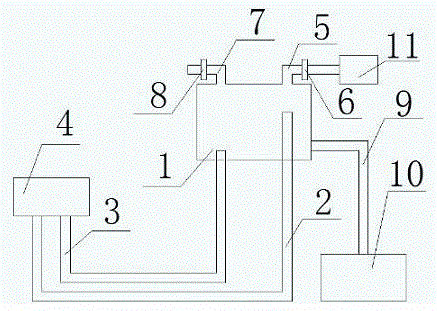 Vacuum box for coal mine water cooling system and using method of vacuum box