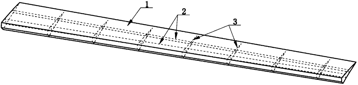 Rudder surface manufacturing method with aspect ratio being more than 9 times