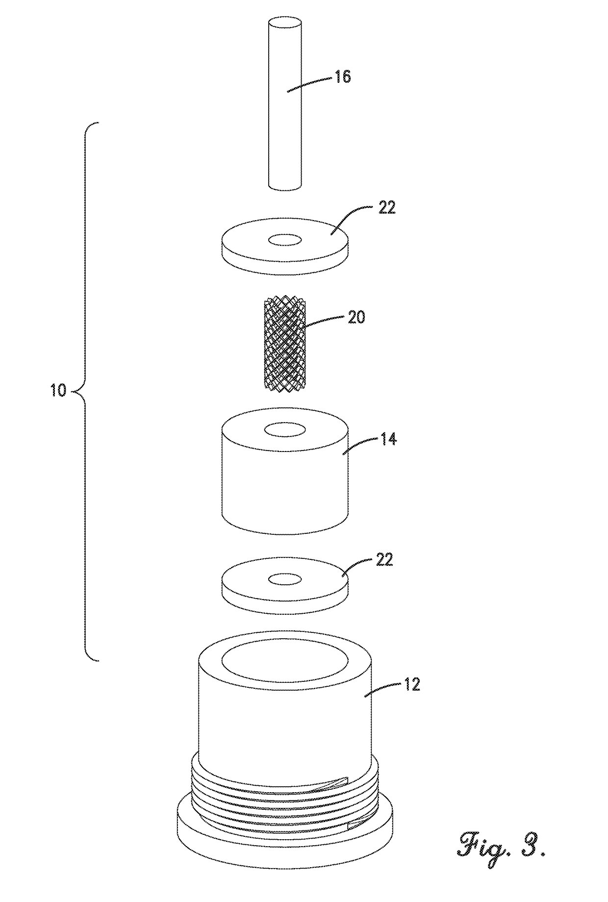 Lightning arrestor connector with mesh dielectric structure
